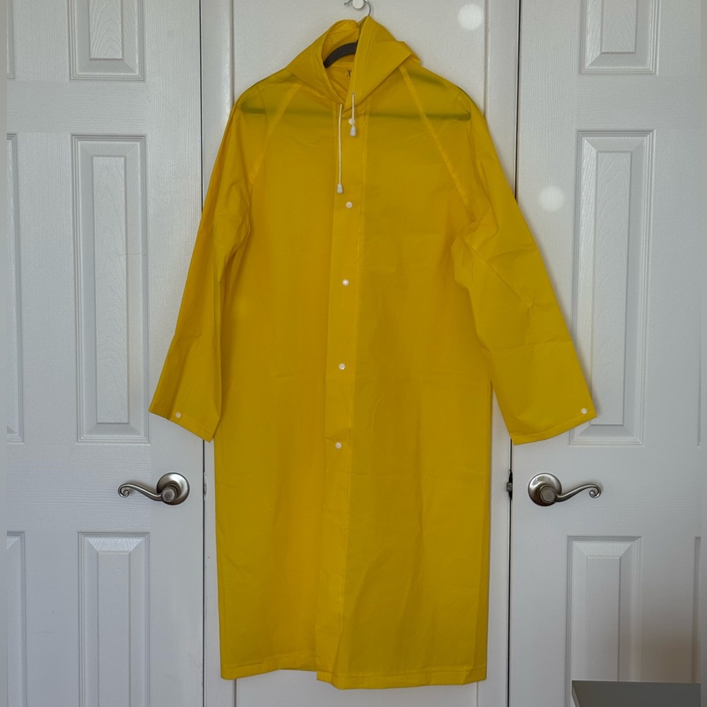 Yellow Hooded Raincoat